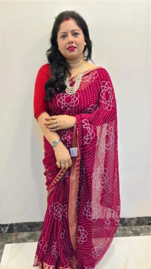 bandhani saree, online ethnic store in India